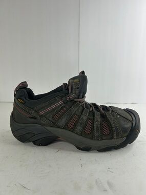 Keen Men’s Dark Gray and Maroon Athletic Hiking Shoe